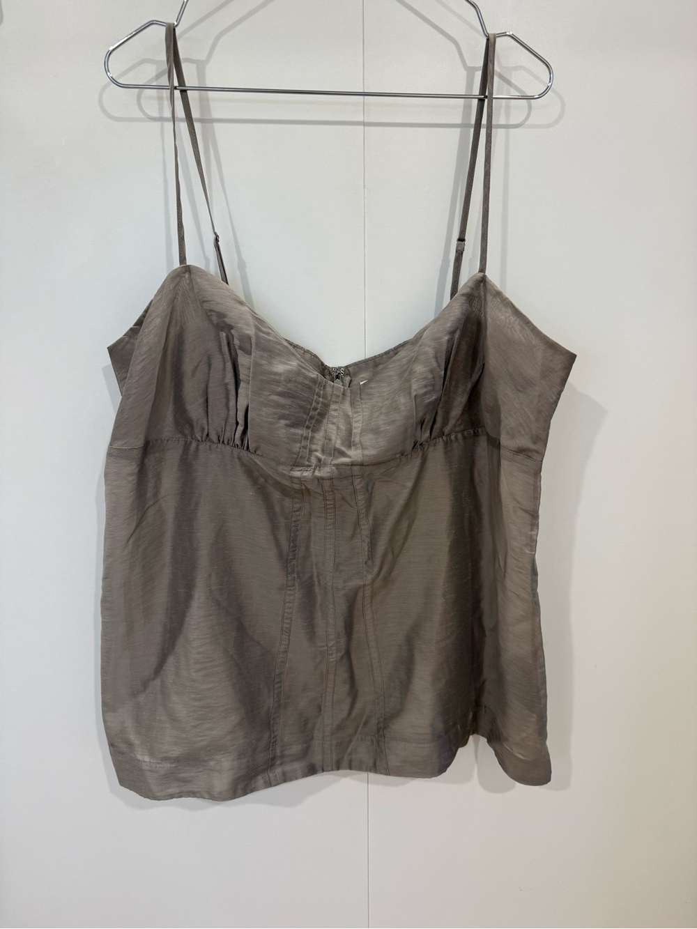H&M Taupe/Gray Spaghetti Strap Cami